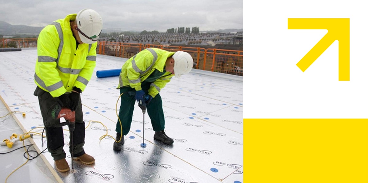 Recticel chantier support TAN isolant Eurotan