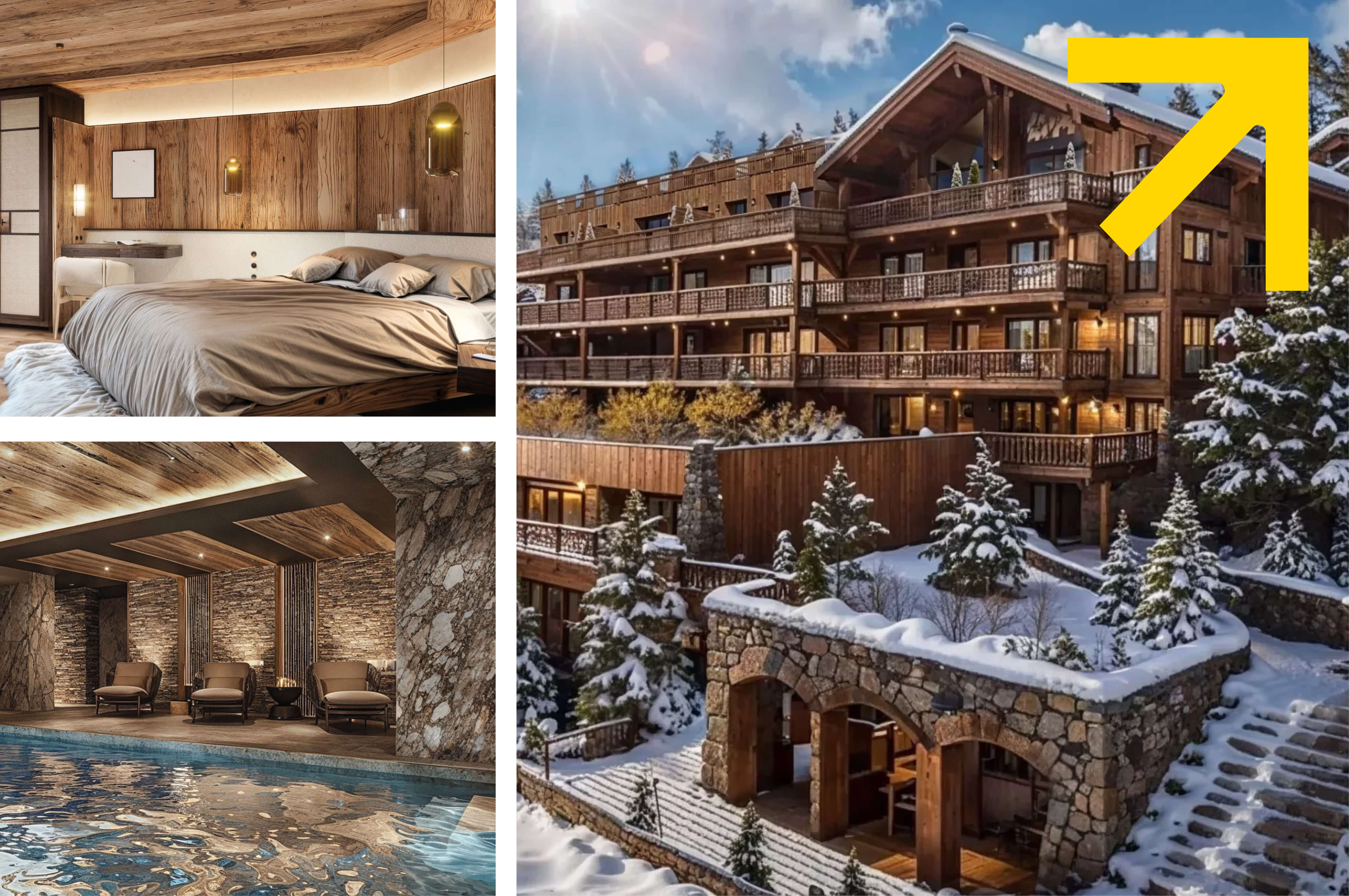 Résidence de luxe Méribel isolée en Sarking