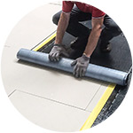 Couverture en EPDM ou du roofing sur une toiture plate