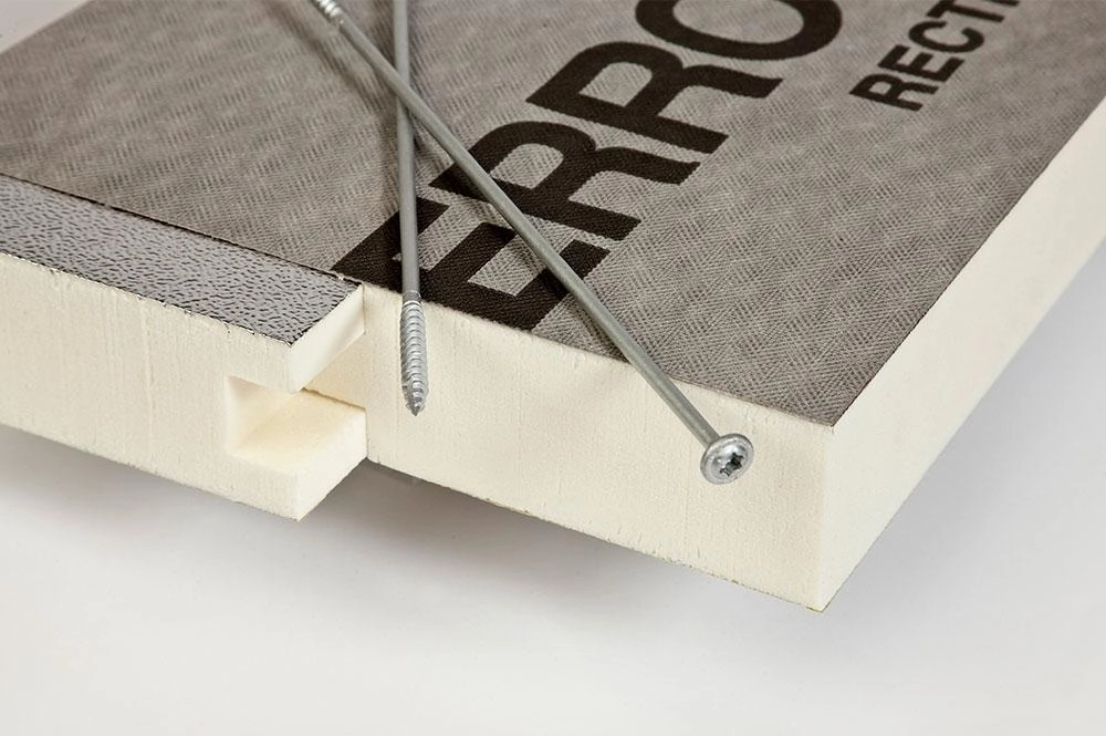 Vis Rectifix pour isolation de toiture en sarking