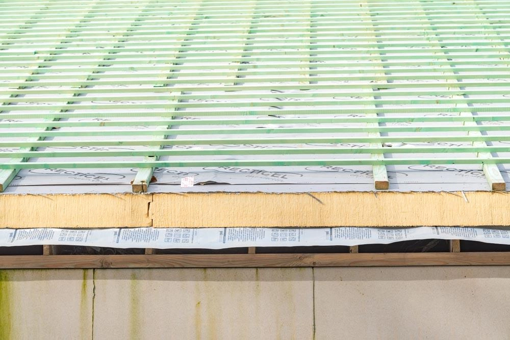Nouveau projet de construction Ubuntu à Avelgem isolé avec isolation de toiture inclinée Powerroof Max