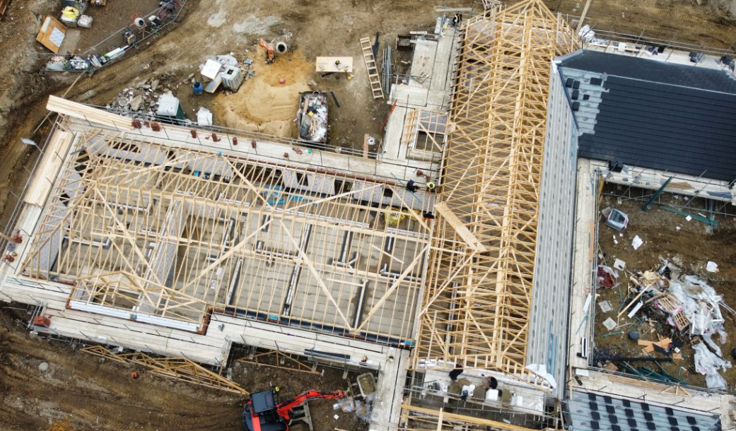 Drone shot of Tenpenny Hill