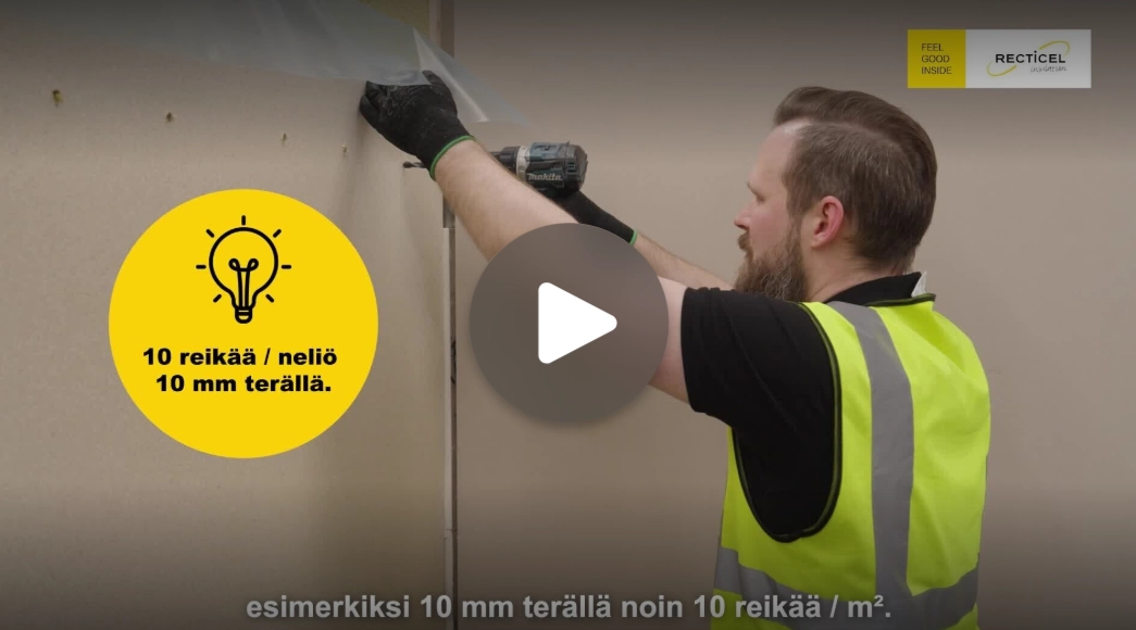 PIR-lisälämmöneristyksen asennus vanhaan villaeristeiseen seinään (korjausrakentaminen) 