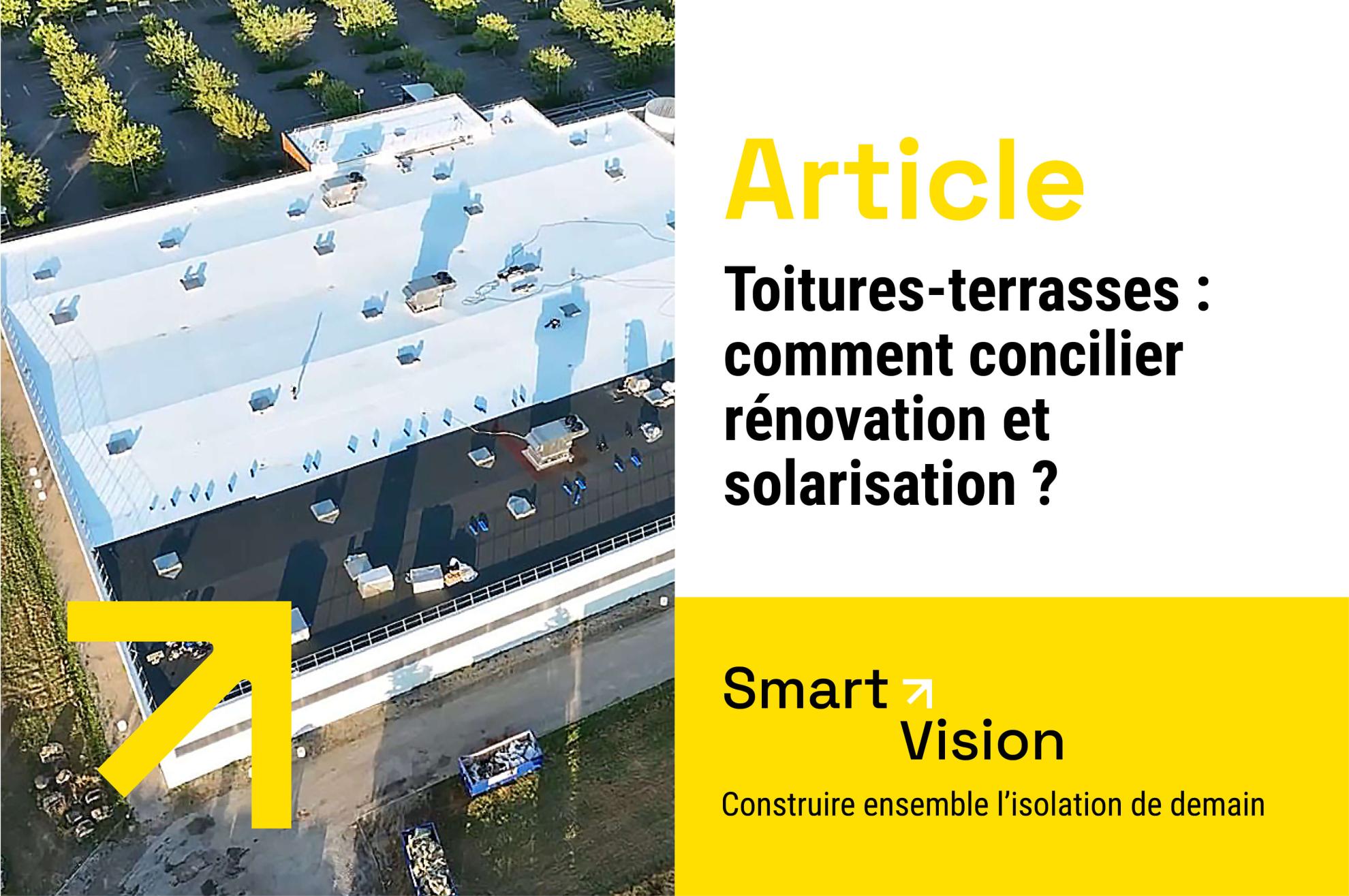 Toiture terrasse : rénovation et solarisation