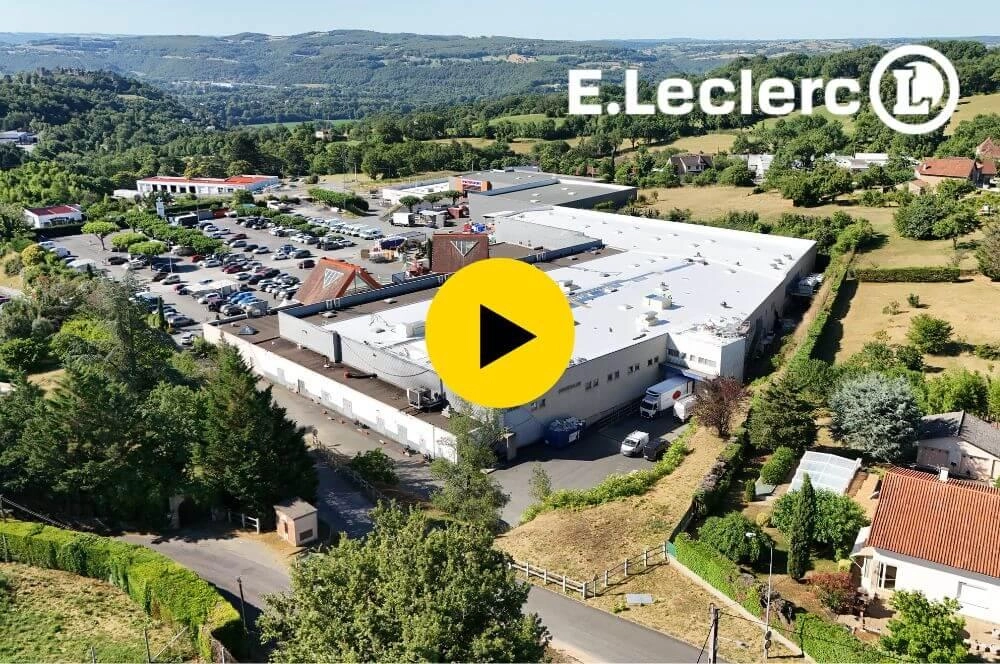 Chantier rénovation centre commercial E.Leclerc Figeac