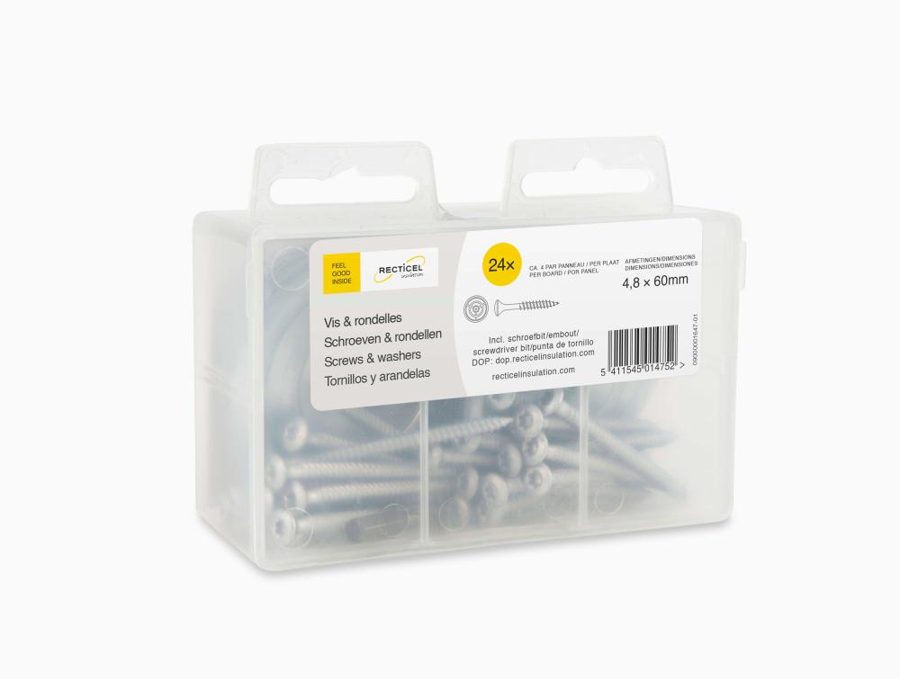 vis et rondelles 60 mm Recticel 