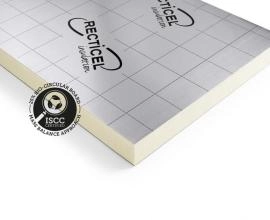 Eurothane Silver A Impact panneau d'isolation thermique incliné pour toits plats - installation